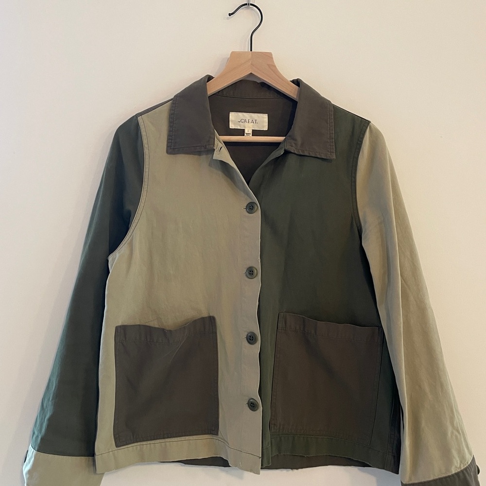 The GREAT. Green Chore Coat